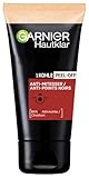 Garnier Peel-Off Maske gegen Mitesser, Schwarze Gesichtsmaske für strahlende Haut, Mit Salicylsäure und Kohle, Hautklar Kohle, 1 x Tub
