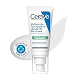 CeraVe Mattierende Feuchtigkeitsspendende Gel-Creme, Bei fettiger und öliger Haut, Mit Hyaluronsäure, Ceramiden und Niacinamid, Langanhaltend feuchtigkeitsspendend, 52 m