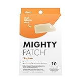 Mighty Patch Surface Pickel-Patches von Hero Cosmetics, XL-Hydrokolloid-Pflaster, Aknebehandlung für Tag & Nacht, 10 große Pflaster für Gesicht & Körper