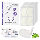 ACOTYE Pimple Patches 32 Stück Powerful Großes Pickel Patch mit Teebaumöl, Salicylsäure und Niacinamid, Schnelle Heilung für Große Zit Breakouts an Kinn, Wangen, Rüc