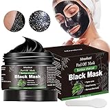 Blackhead Maske, Mitesser Maske, Peel off Maske, Bambus Holzkohle Peel Off Maske, Poren reinigen Anti Öl Kontrolle Reinigung Blackhead Maske, Tiefenreinigung-120ML